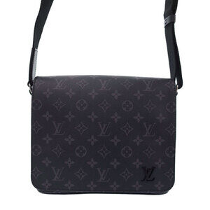 Louis Vuitton Monogram Eclipse Black District NM Shoulder Bag